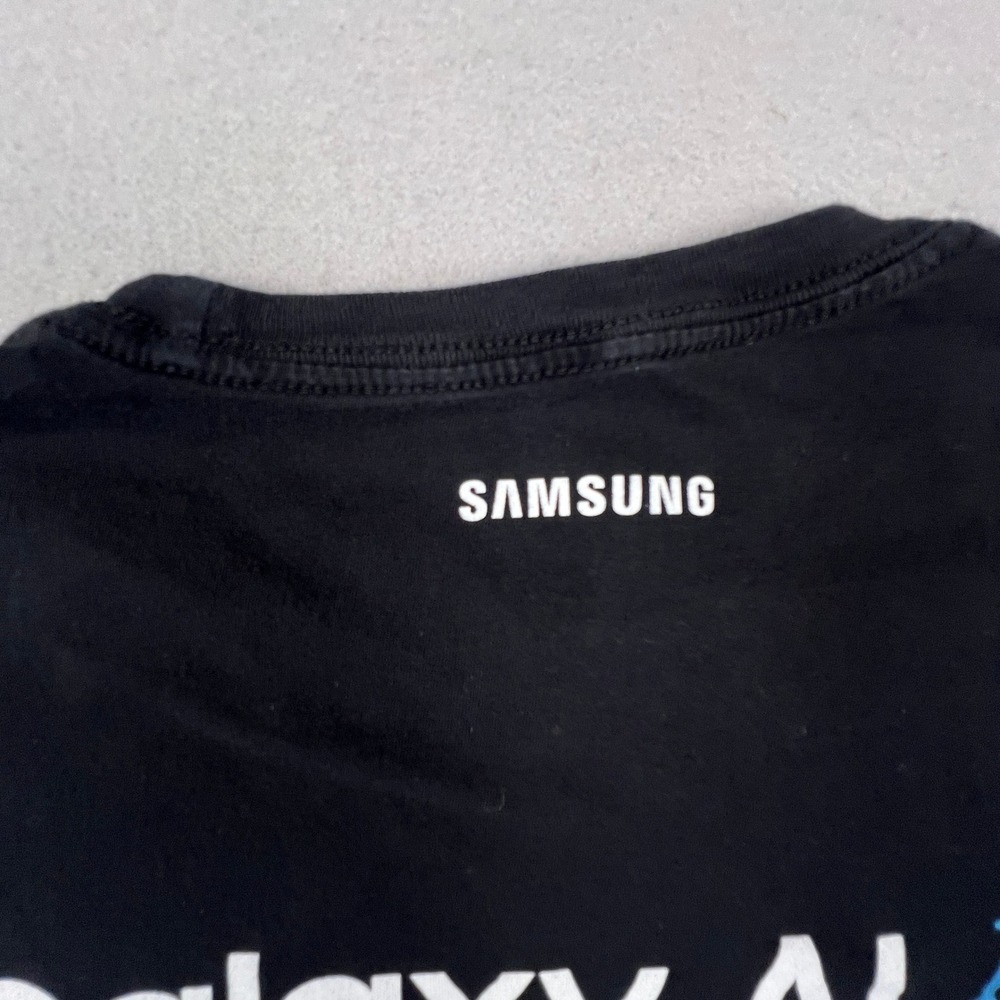 Samsung Galaxy T-Shirt Mens 2XL Black Z Fold6 Z Flip6 AI Promo Tech Graphic Tee - Picture 9 of 10